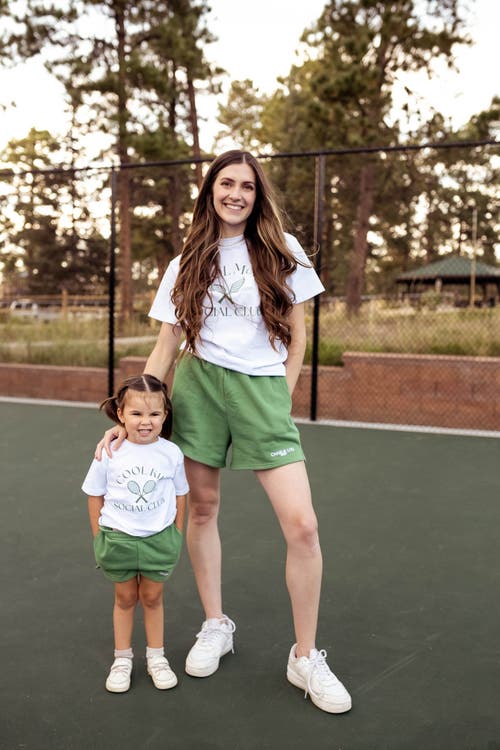 Shop Charlie Lou Baby ® Cool Mom Athleisure Shorts With Pockets In Green