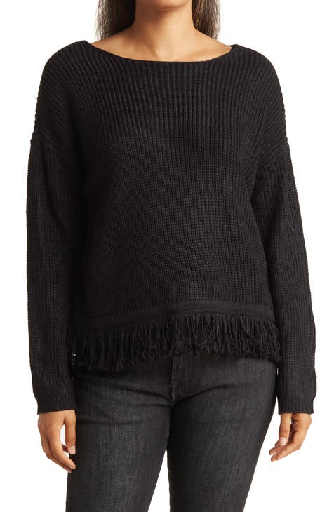 Fringe Cotton Sweater