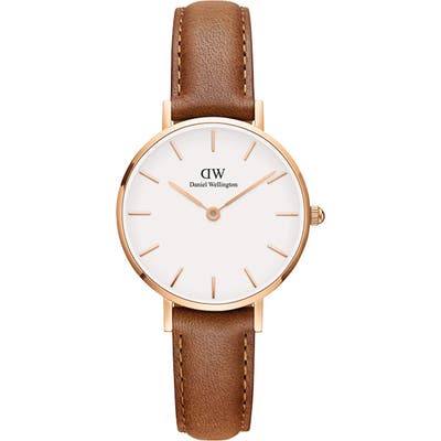 Daniel Wellington Classic Petite Leather Strap Watch, 2m