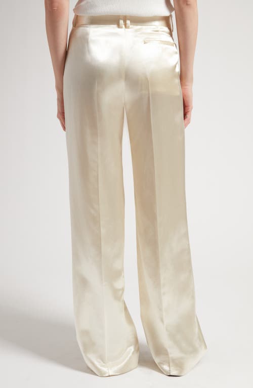 Shop The Row Encore Satin Pants In Milk