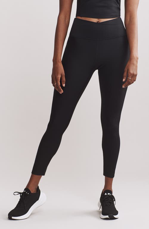 Shop Rhone Ripple Pocket Ankle Leggings In Black