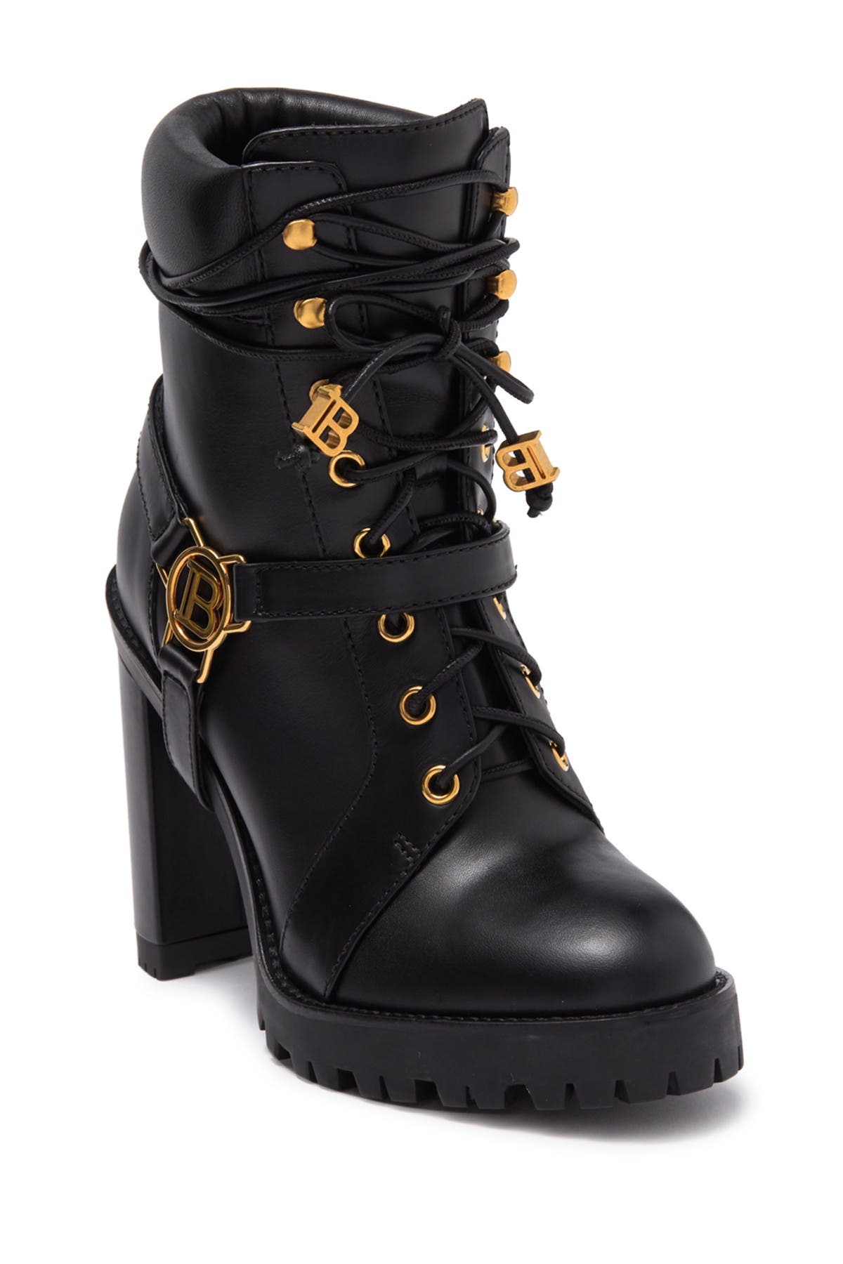 balmain quilted combat boots