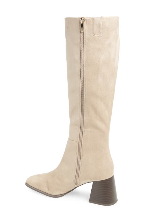 Shop Nordstrom Rack Newbury Block Heel Boot In Beige Taupe