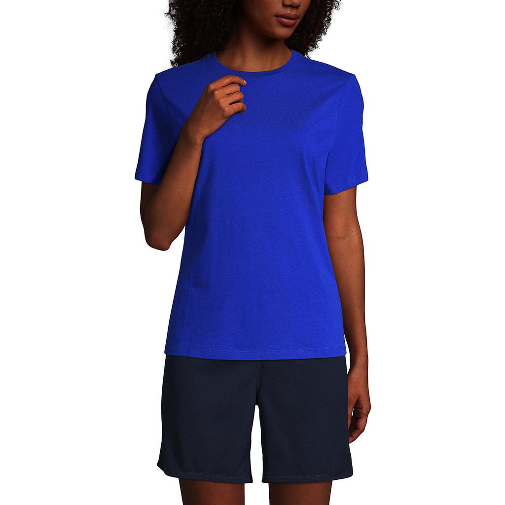 LANDS' END LANDS' END SCHOOL UNIFORM SHORT SLEEVE FEMININE FIT ESSENTIAL T-SHIRT