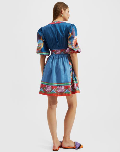 La Doublej Margherita Dress Taormina Placée Navy In Taormina Placée Navy