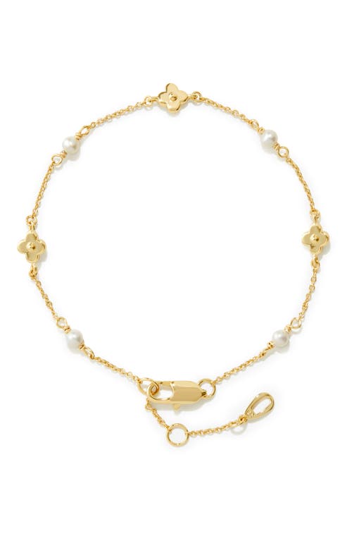 Ana Luisa Flower Bracelet In Gold
