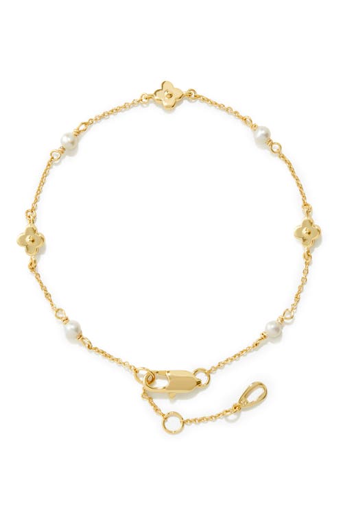 Shop Ana Luisa Flower Bracelet In Gold