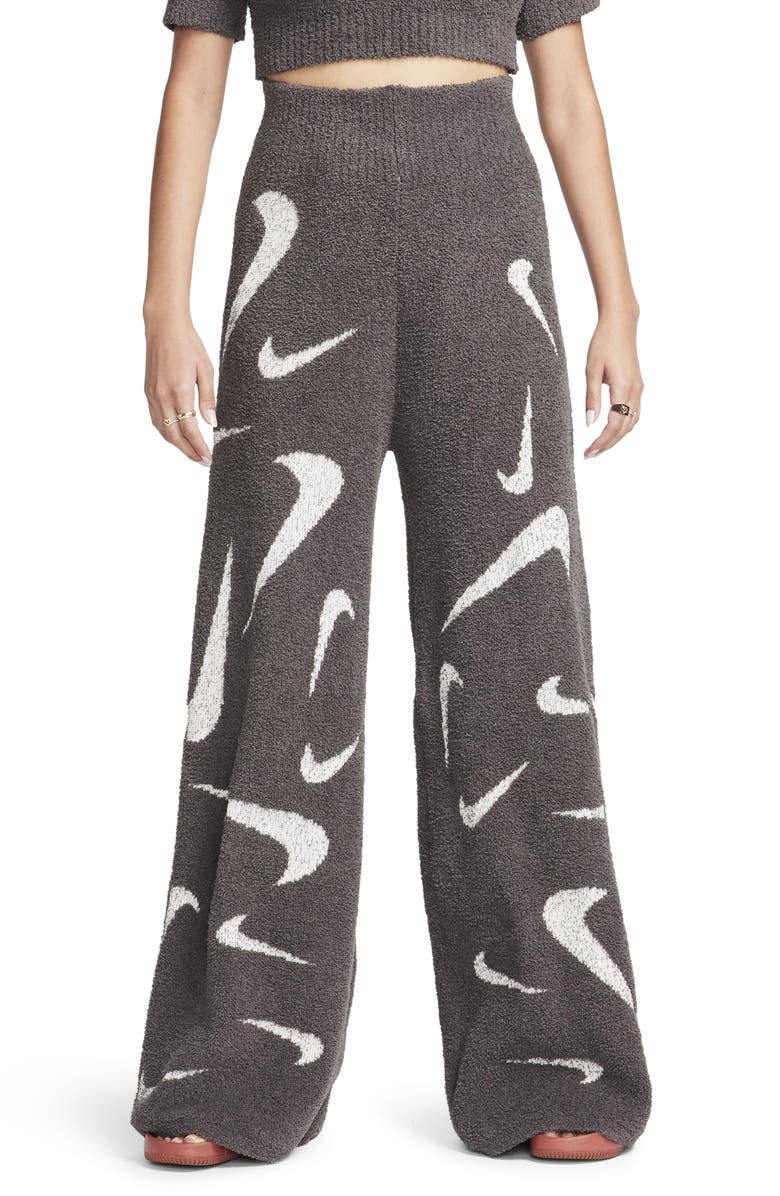 Nike Sportswear Phoenix Cozy Bouclé Wide Leg Pants, Main, color, 