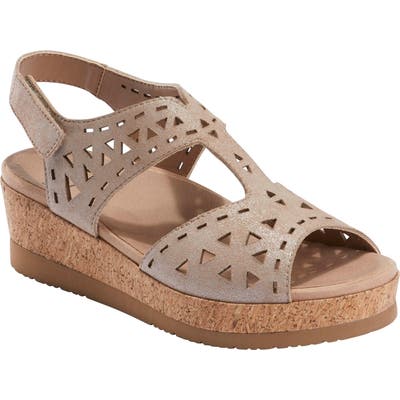 Earth Buran Rosa Wedge Sandal, Pink