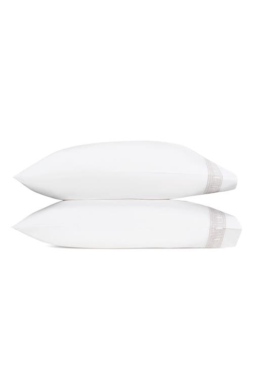 Matouk Ophelia 520 Thread Count Cotton Pillowcases In Dune