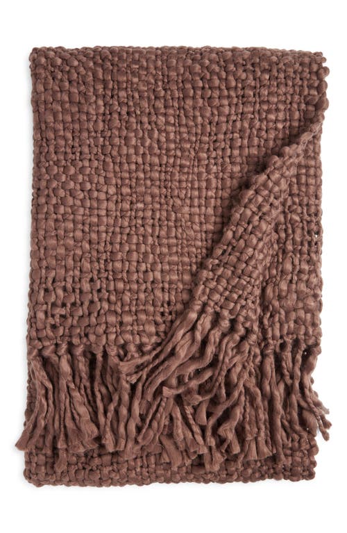 Nordstrom Chunky Handwoven Throw Blanket In Brown Bitter