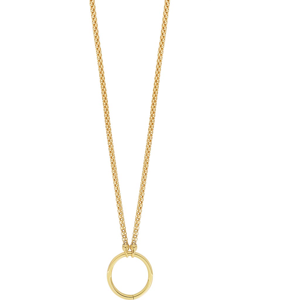 Bony Levy 14k Gold Large Hoop Pendant Necklace In 14k Yellow Gold