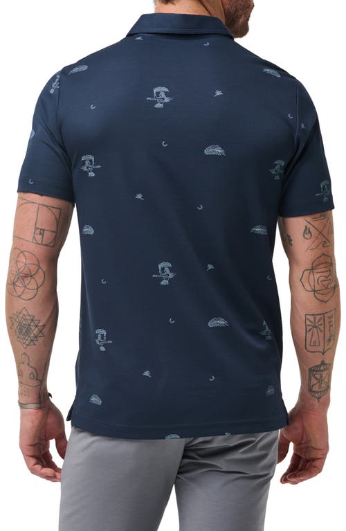 Shop Travismathew Beach Creature Polo In Total Eclipse