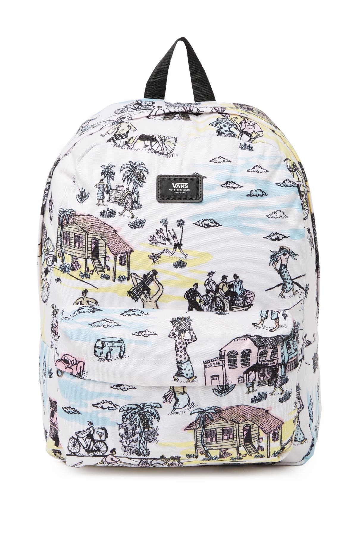 vans tropical print backpack