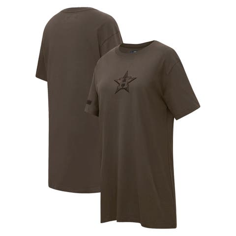 Women's Pro Standard Brown Houston Astros Neutral T-Shirt Dress
