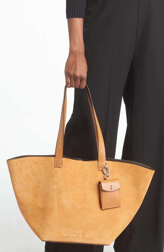 Shop Proenza Schouler White Label Large Bedford Suede Tote In Honey