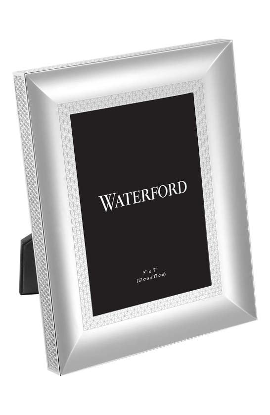 Shop Waterford Lismore Diamond Lead Crystal Picture Frame In Silver