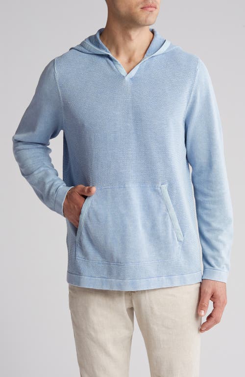 Tommy Bahama Saltwater Baja Pullover Hybrid Hoodie Sweater Grape Pools at Nordstrom,