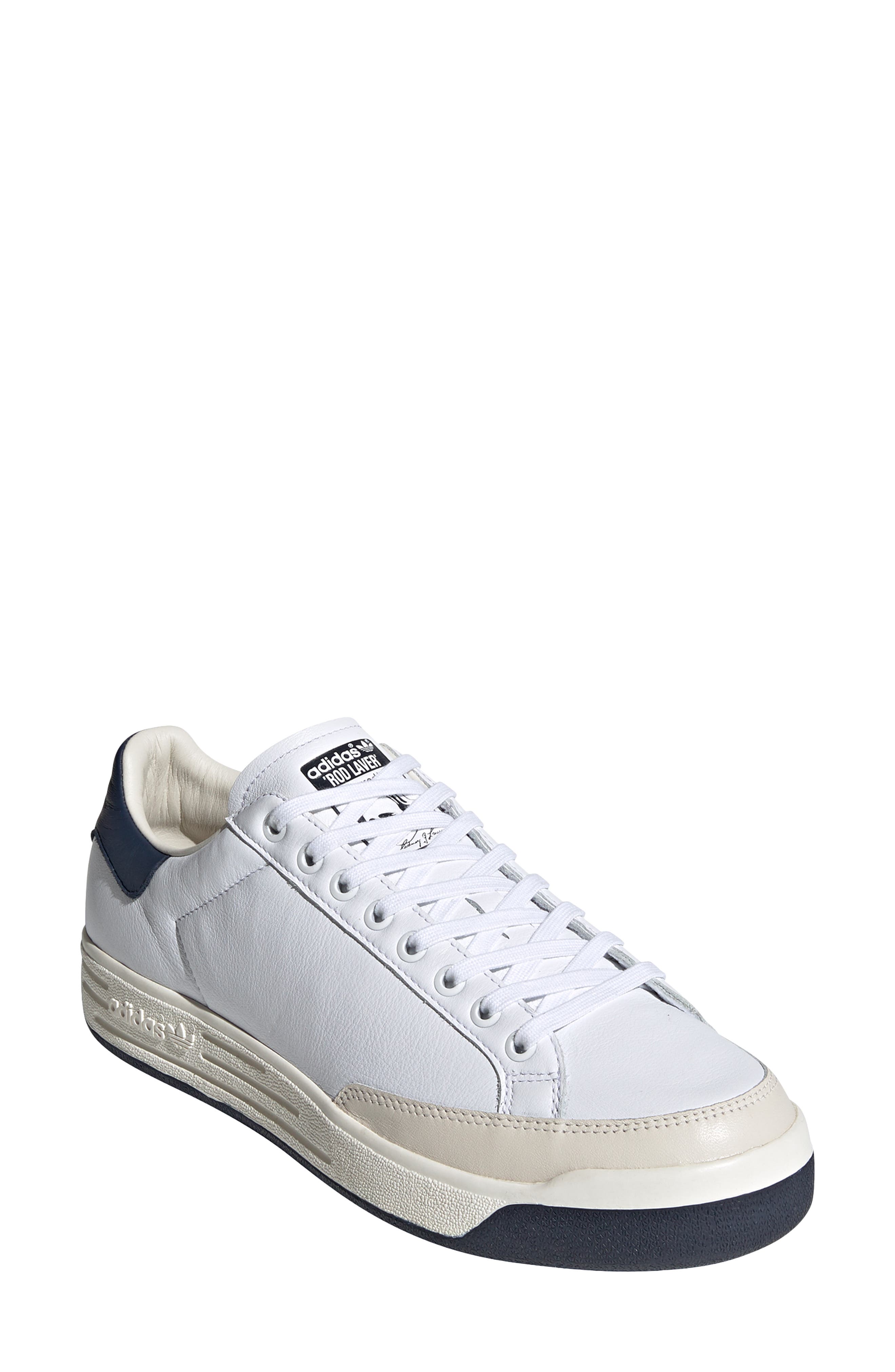 adidas men's leather sneakers