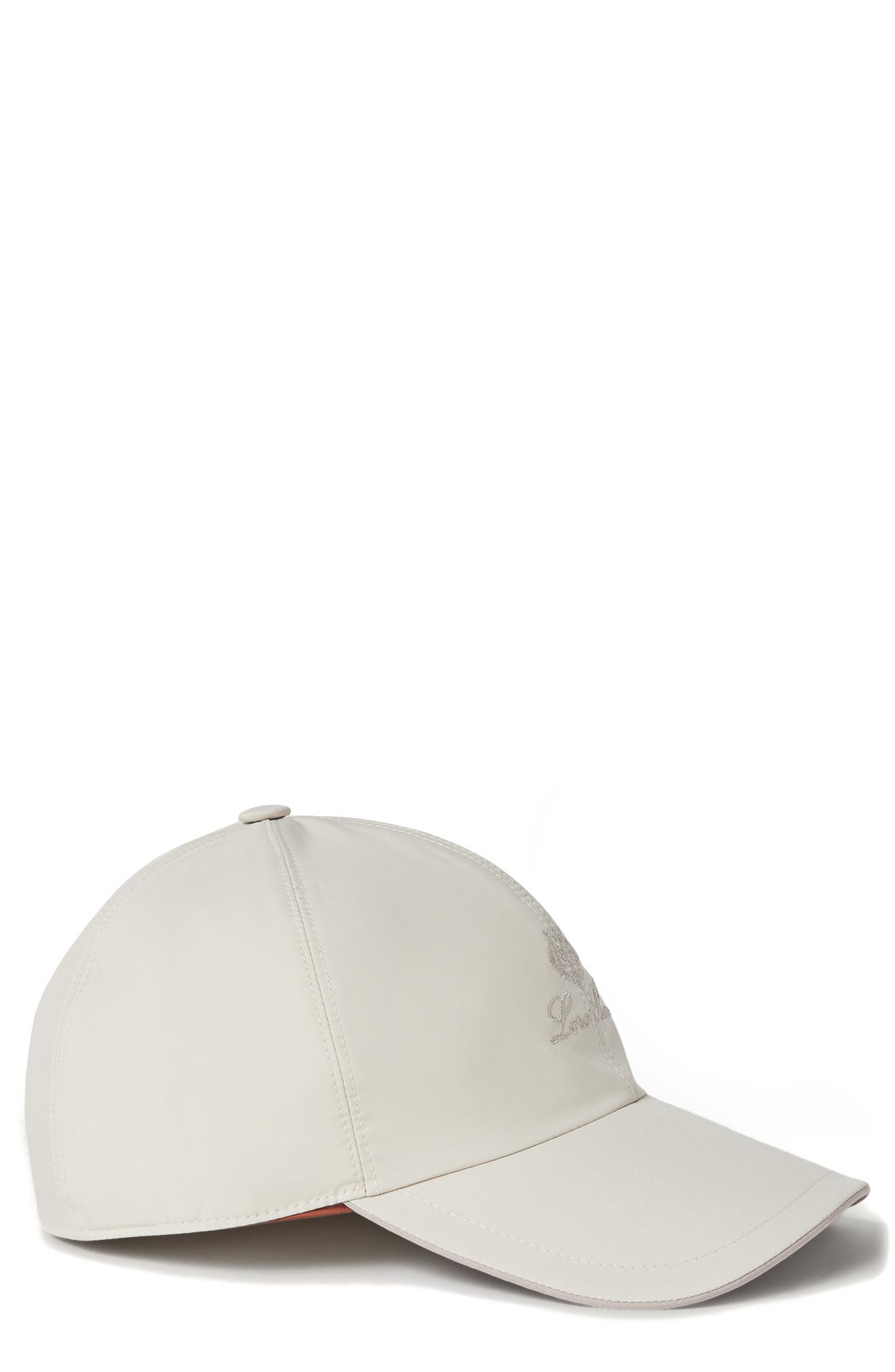 Loro Piana Logo suede baseball cap