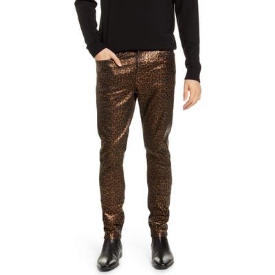 Monfrere Greyson Skinny Fit Jeans, Brown