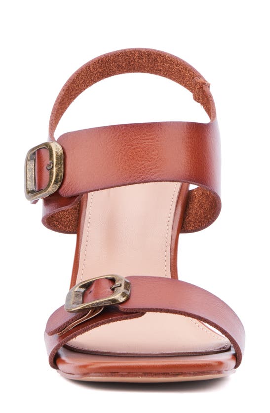 New York And Company Velma Wedge Sandal In Brown