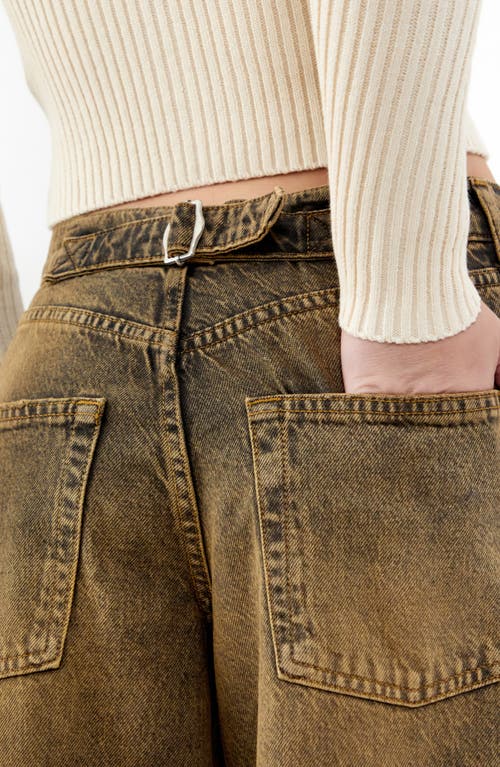 Shop Bdg Urban Outfitters Logan Tinted Barrel Jeans In Rust Tint