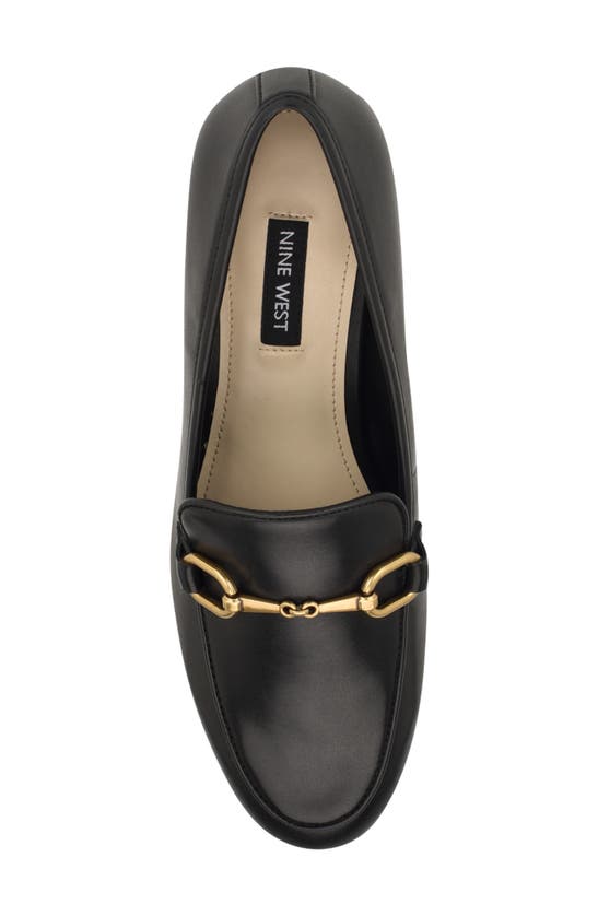 Nine West Brayci 3 Womens Embellished Slip On Loafers In Black