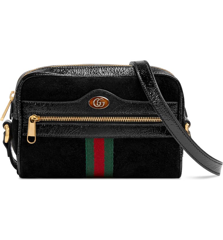 Gucci Ophidia Small Suede & Leather Crossbody Bag | Nordstrom
