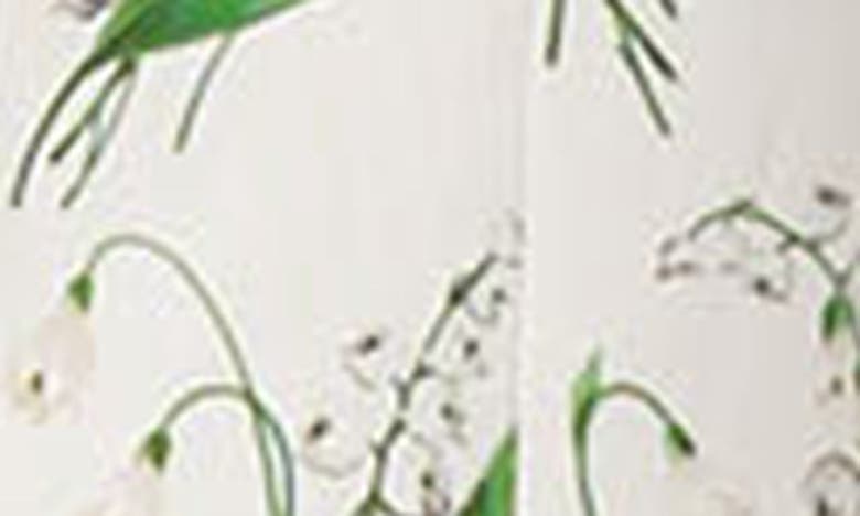 Shop Carolina Herrera Lily Of The Valley Print Sundress In White Multi