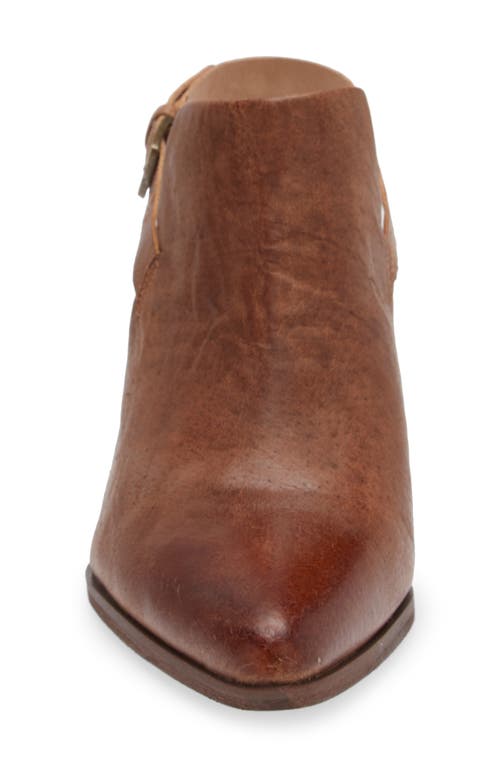 Chocolat Blu Eldorado Slingback Pointed Toe Mule In Brown Leather