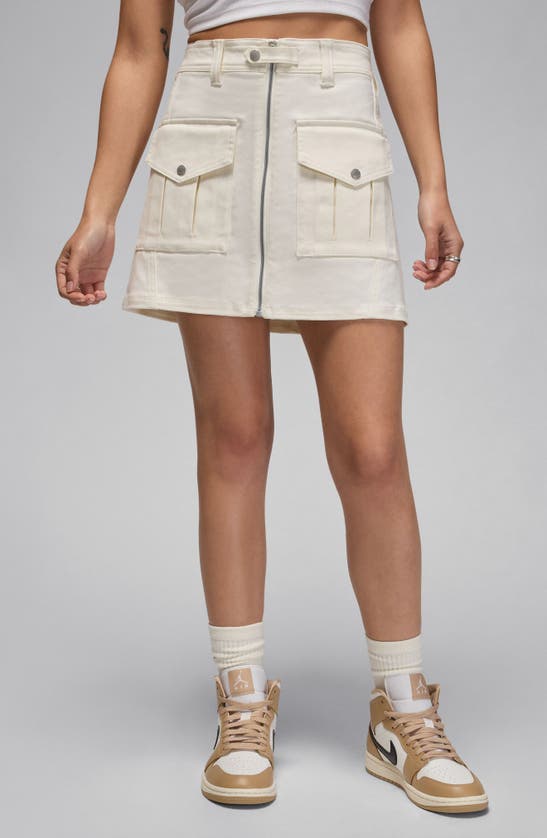 Shop Jordan Utility Miniskirt In Sail