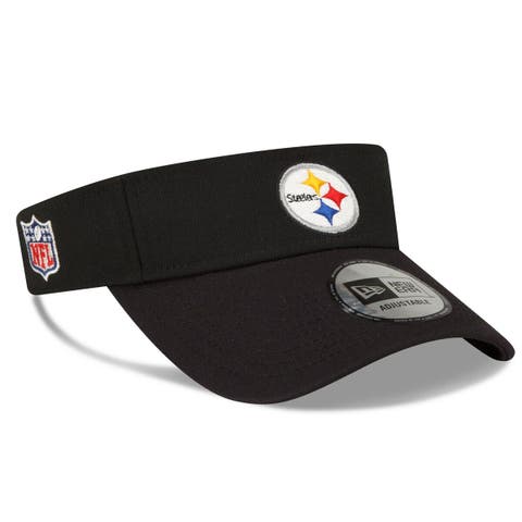 Men's New Era Cream/Black Pittsburgh Steelers 2022 Sideline Sport