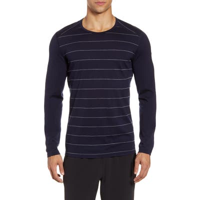 Icebreaker Oasis Long Sleeve Merino Wool Base Layer T-Shirt, Blue
