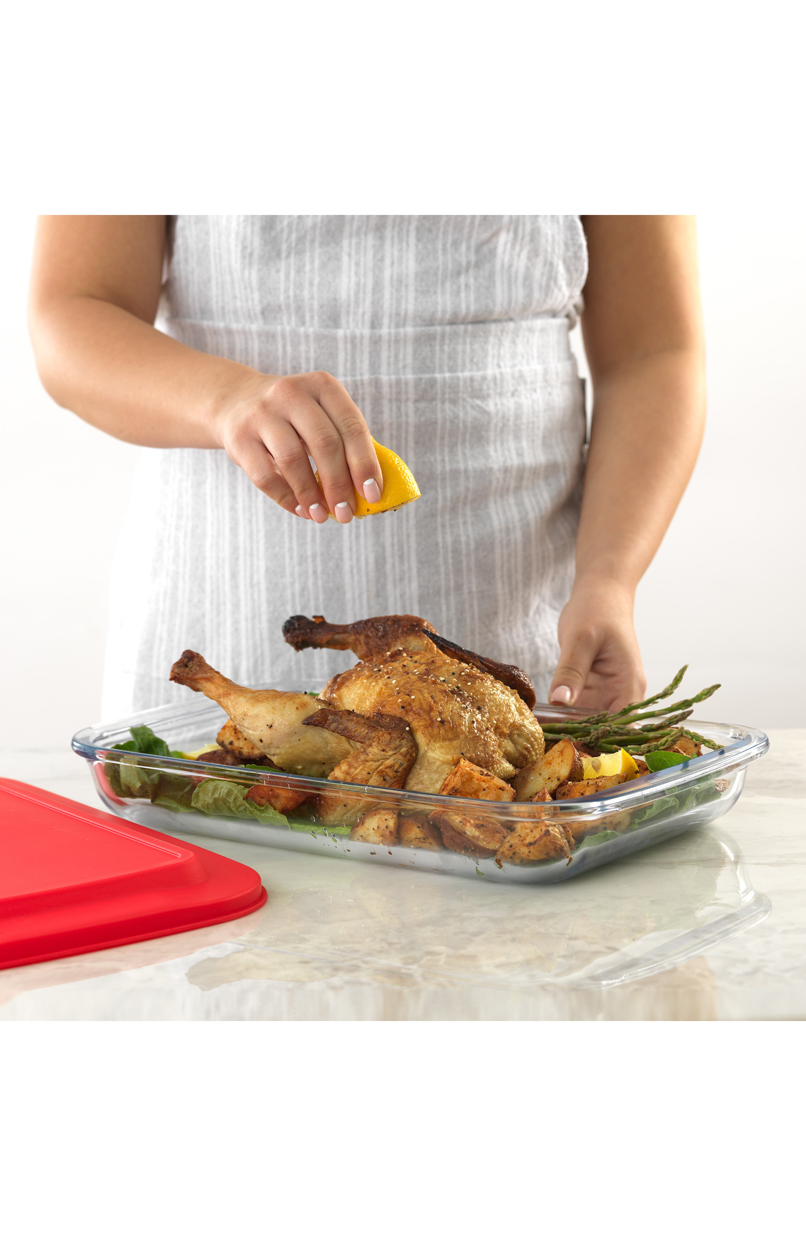 JoyJolt Set of 4 Nesting Glass Baking Dishes with Airtight Lids