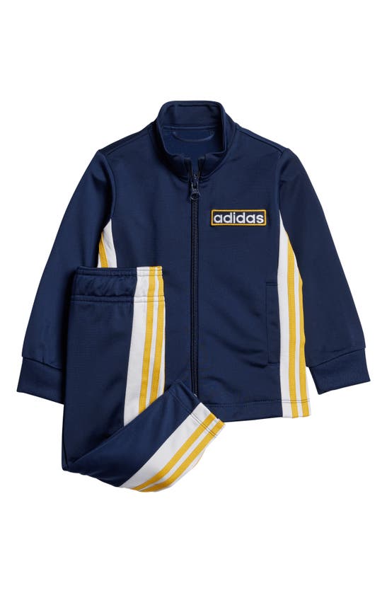 Adidas Originals Kids' Adibreak Recycled Polyester Track Jacket & Trousers Set In Night Indigo