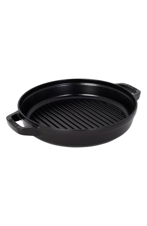 Shop Staub 4-piece Stackable Enameled Cast Iron Cookware Set In Black