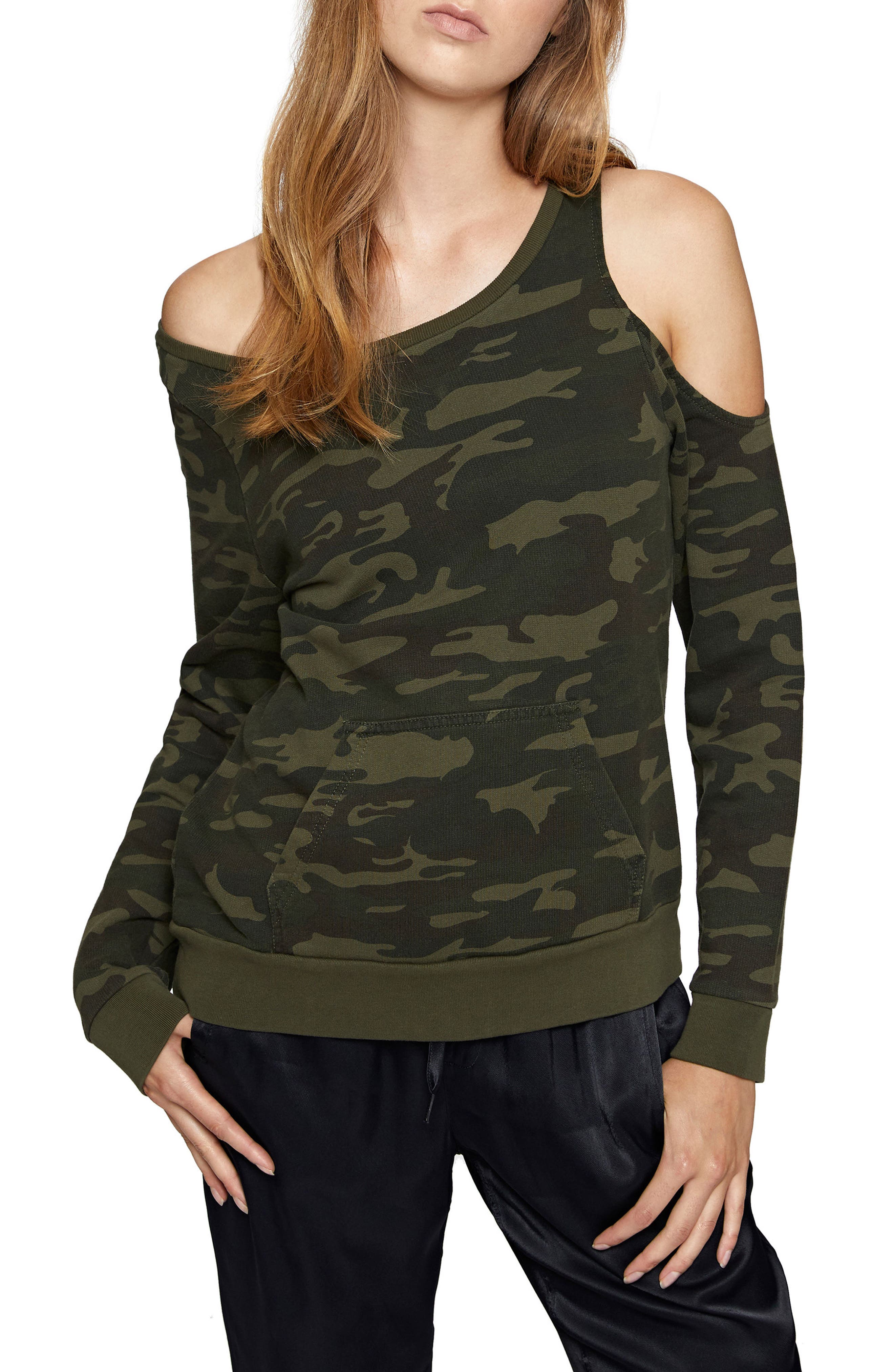 sanctuary camo sweatshirt