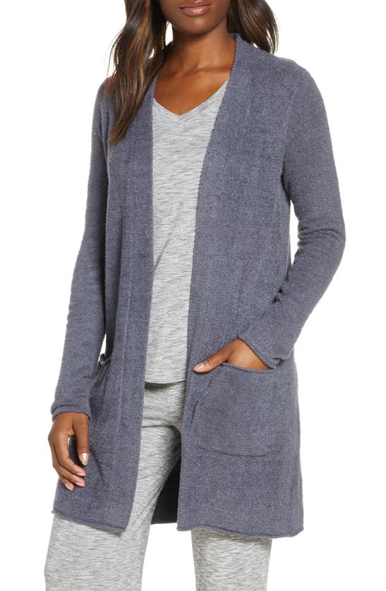 Barefoot Dreams Cozychic Lite® Long Cardigan In Pacific Blue
