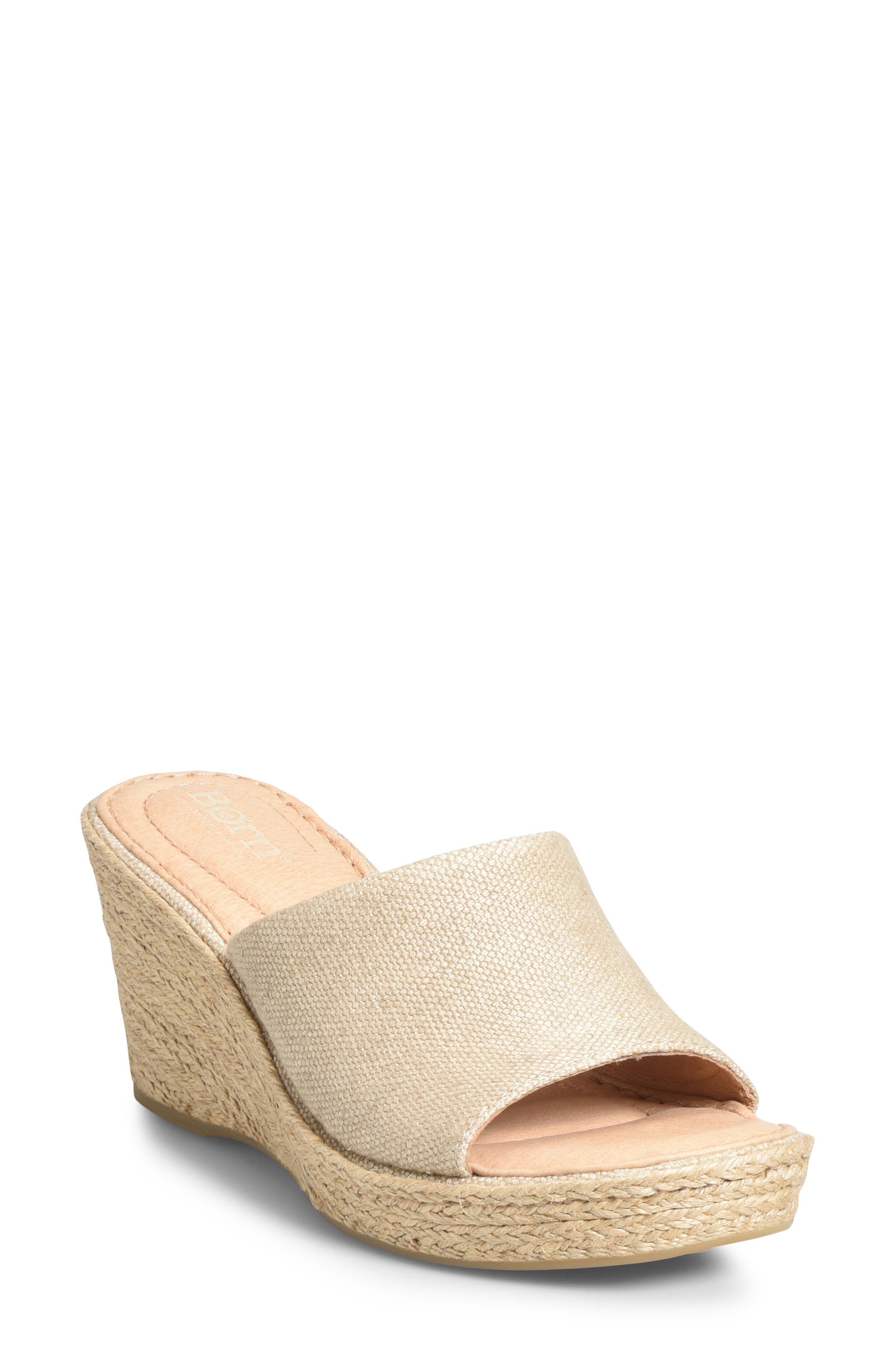 B?rn Missoula Wedge Sandal, Beige