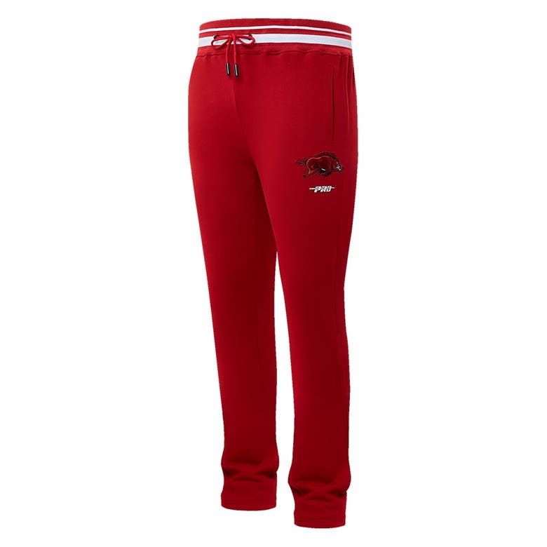 Shop Pro Standard Cardinal Arkansas Razorbacks Script Tail Fleece Sweatpants