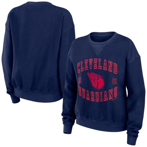 Women's Milwaukee Brewers WEAR by Erin Andrews Royal Vintage Cord Pullover  Sweatshirt