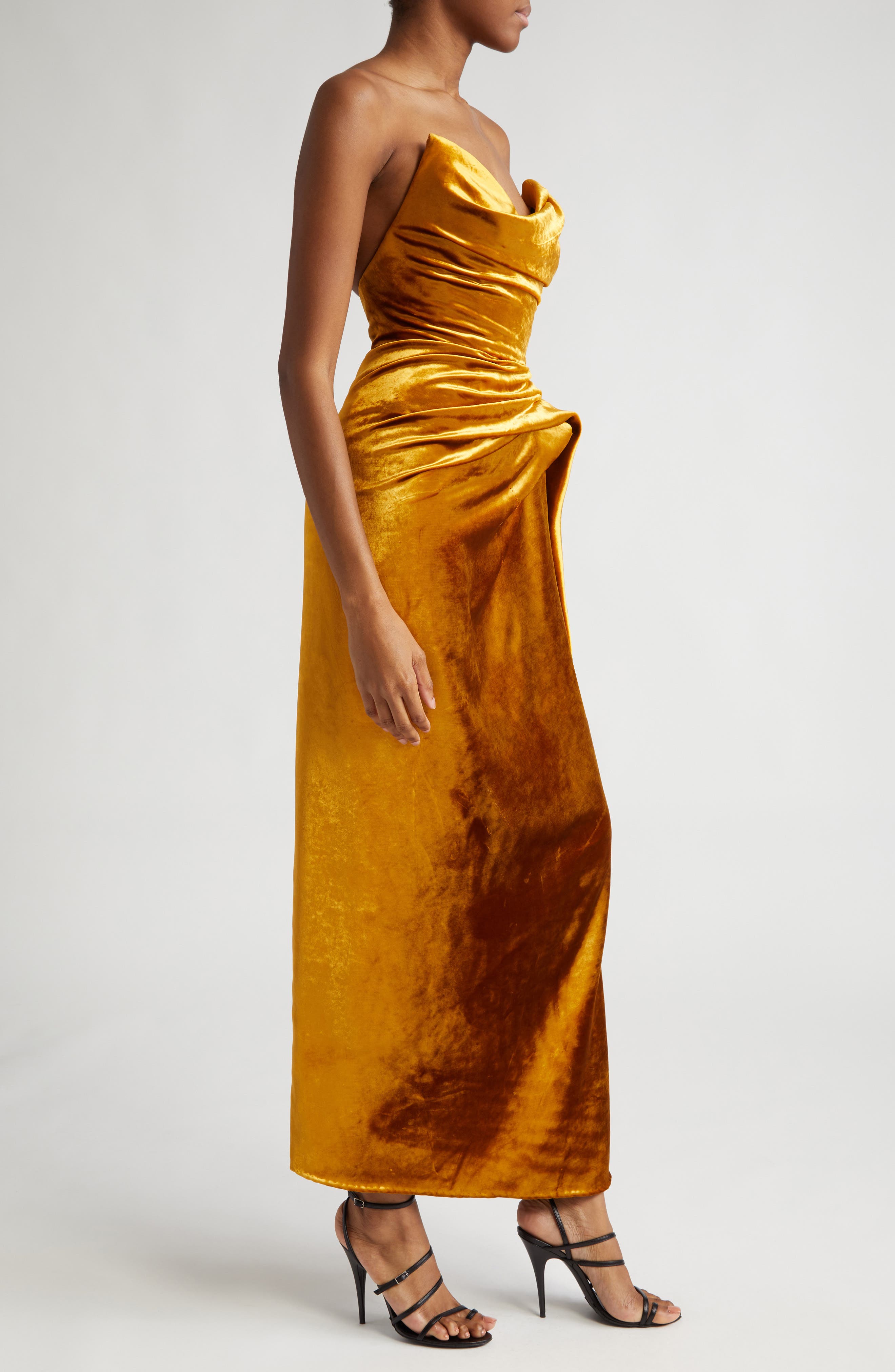 Jason wu caramel slip gown best sale