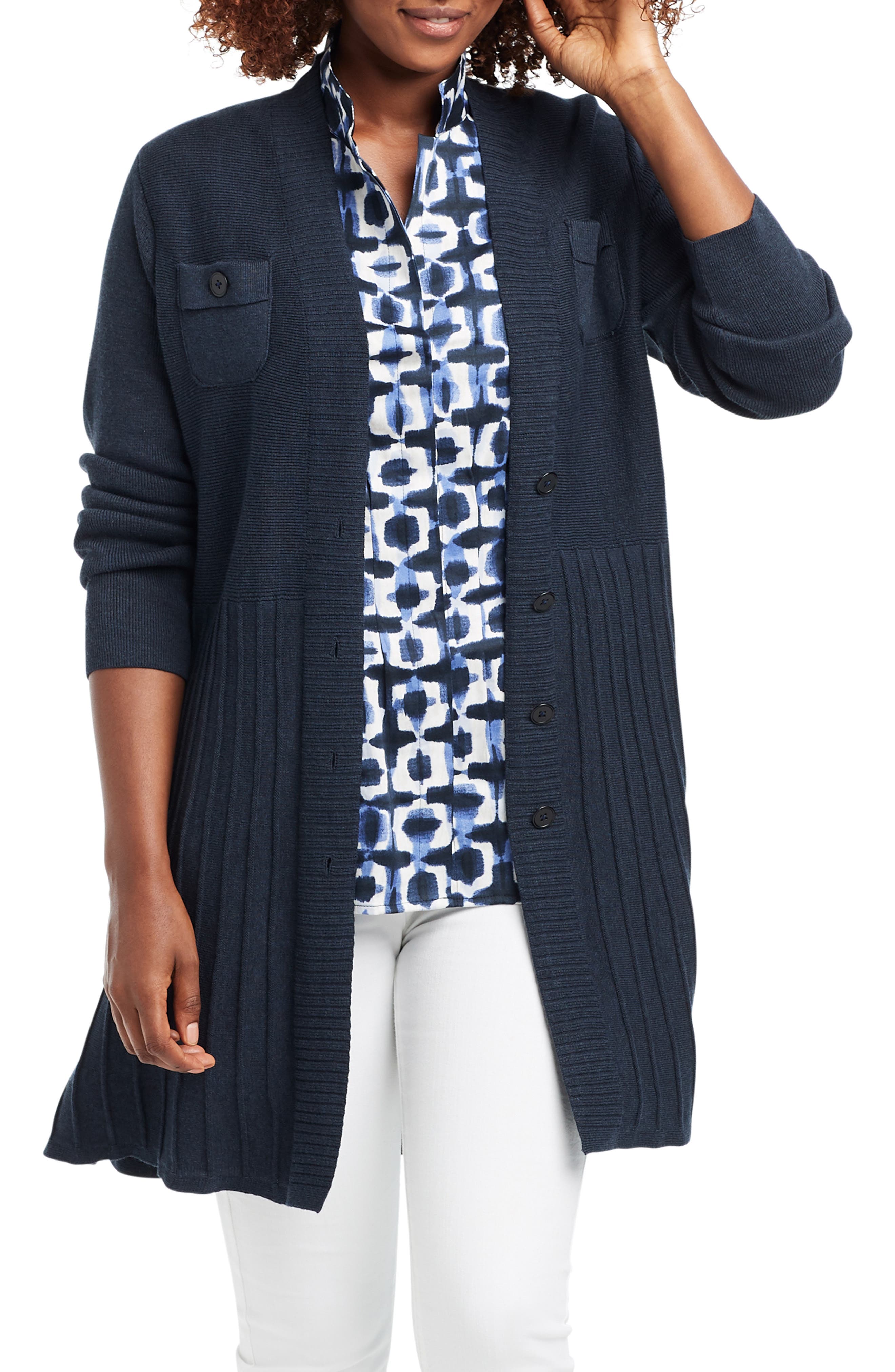 verve ami ribbed cardigan