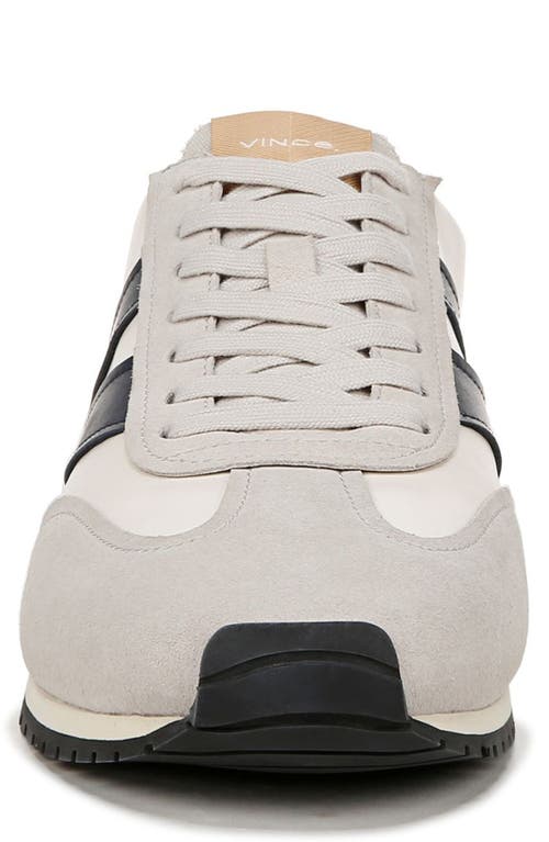 Shop Vince Oasis Sneaker In Milk/horchata/spruce Blue