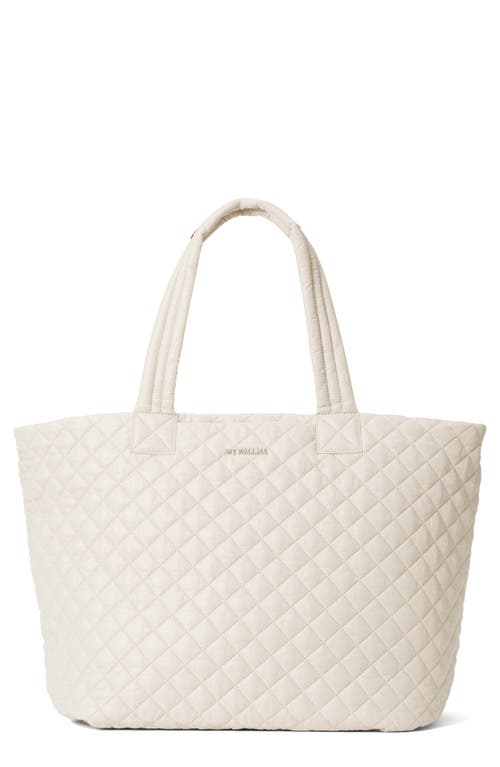 MZ Wallace Metro Deluxe Quilted Nylon Tote in Sandshell at Nordstrom
