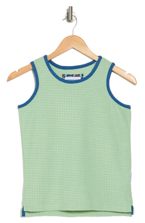 Kids' Skat Checked Cotton Tank (Big Kid)