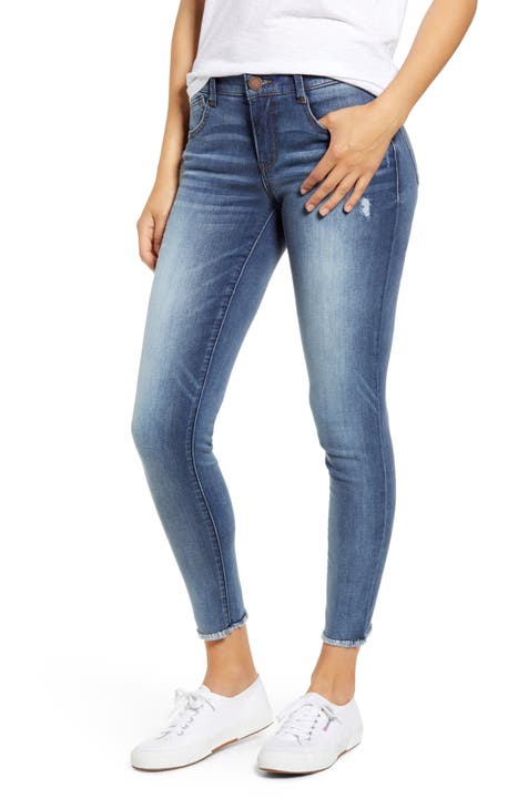 Wit & Wisdom Luxe Touch Fray Ankle Skinny Jeans | Nordstrom