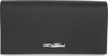 Longchamp Roseau Long Continental Wallet Black