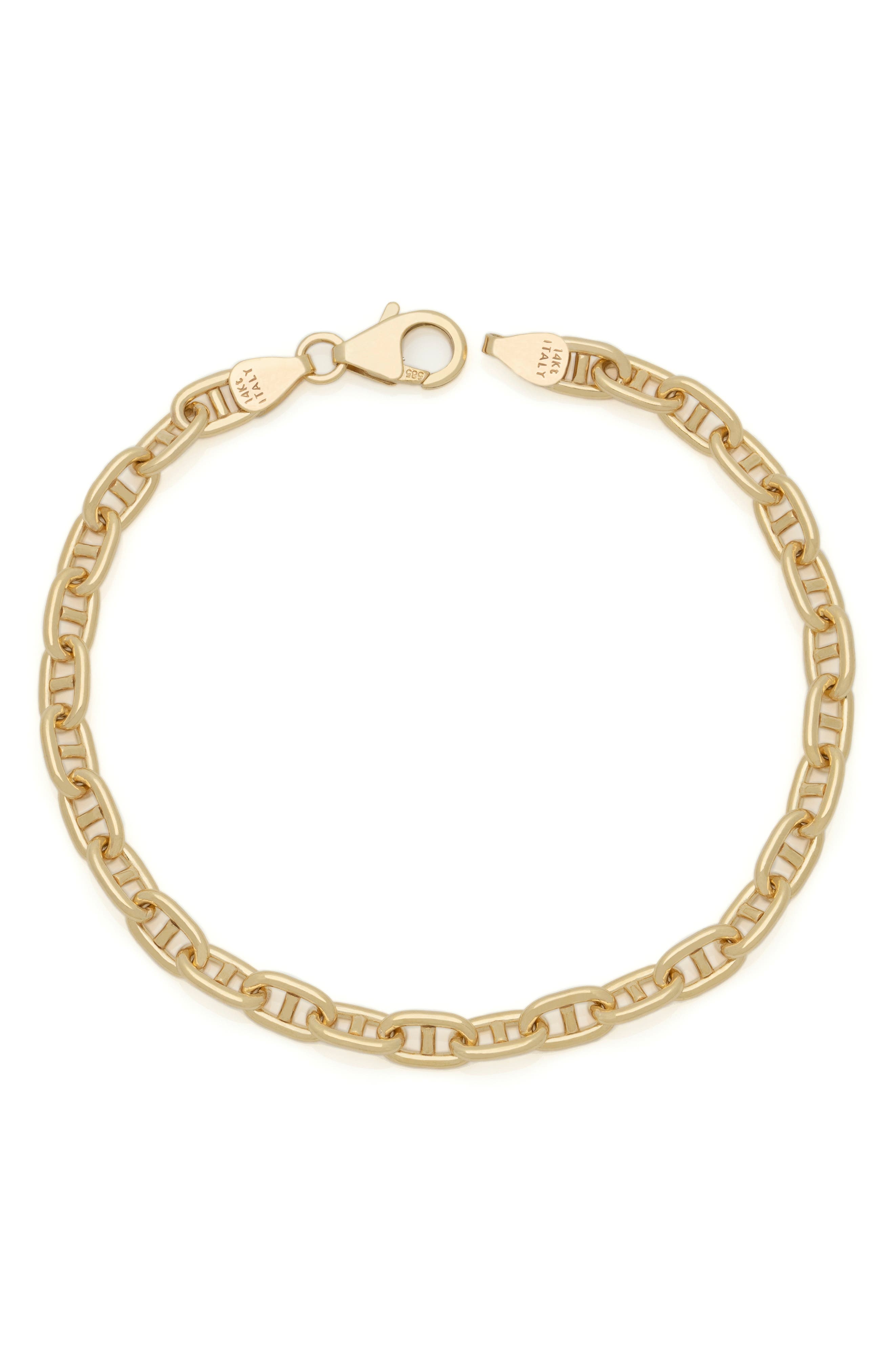 Stephanie Windsor 14K Gold Mariner Link Bracelet Nordstrom
